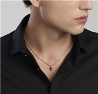 Collana Mabina Uomo Mystical in Argento Zircone 553676 - 553676